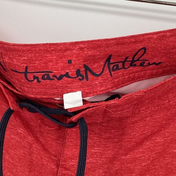 Men's Travis Mathew Swim Trunks - Large‎ red/blue/white - Picture 3 of 8